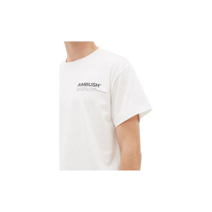 Ambush Logo Tee -White, Clothing- dollarflexclub