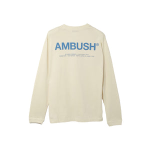 Ambush XL Logo Long Sleeve T-Shirt -Off White, Clothing- re:store-melbourne-Ambush