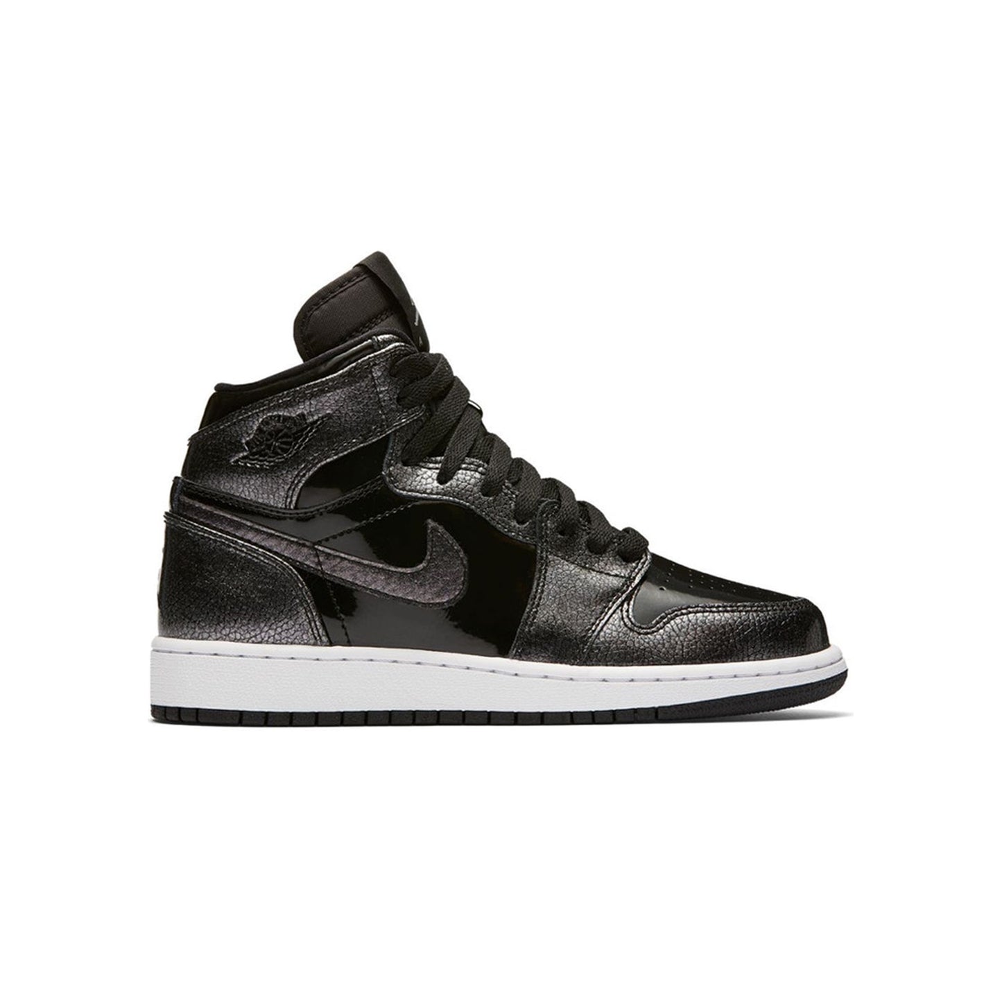 Jordan 1 Retro High Black Patent (GS), Shoe- dollarflexclub