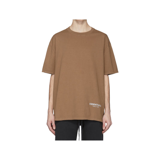 Fear of God Essentials Small Reflective Logo Tee - Twill, Clothing- dollarflexclub
