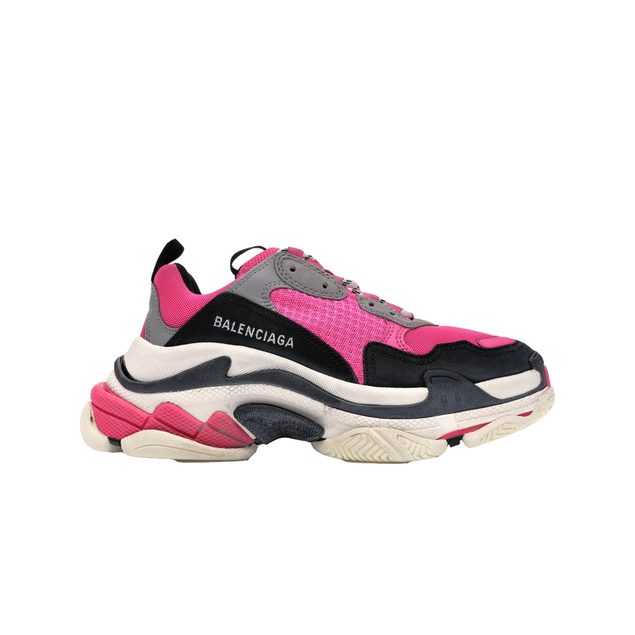 Balenciaga trainers black and pink online