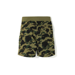BAPE 1st Camo Shark Sweat Shorts Green, Clothing- re:store-melbourne-Bape