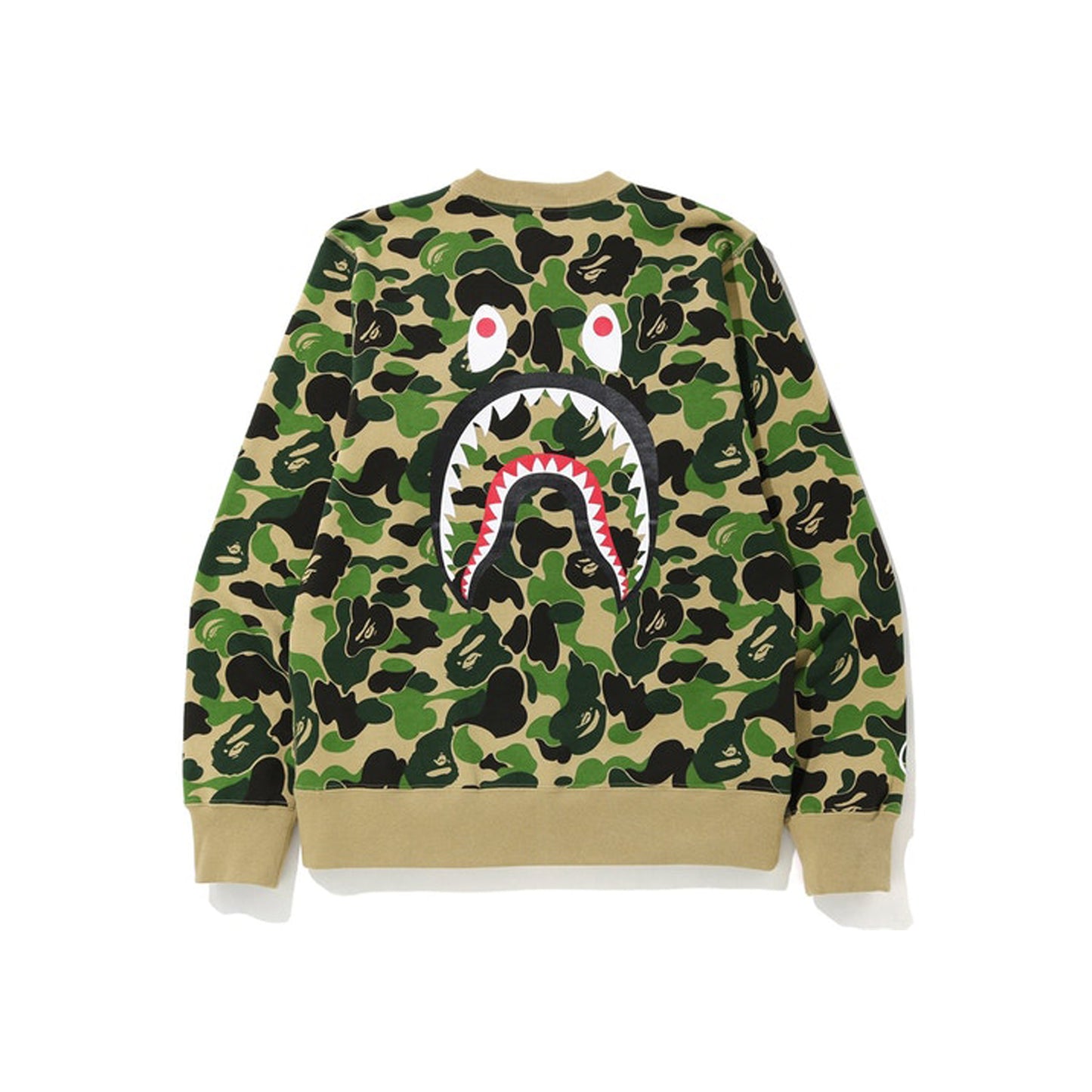 BAPE ABC Shark Crewneck Green, Clothing- re:store-melbourne-Bape