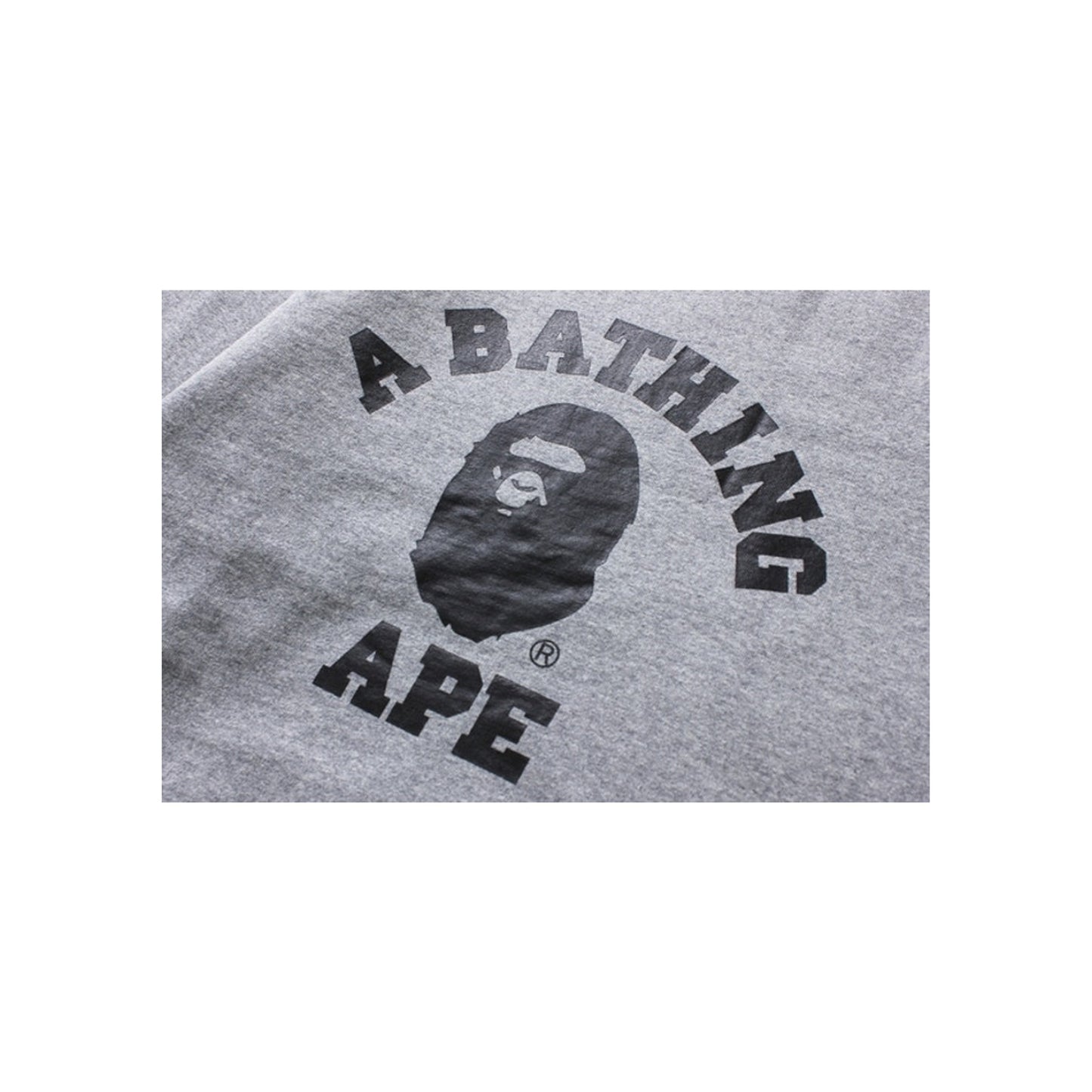 BAPE College Crewneck Gray, Clothing- re:store-melbourne-Bape