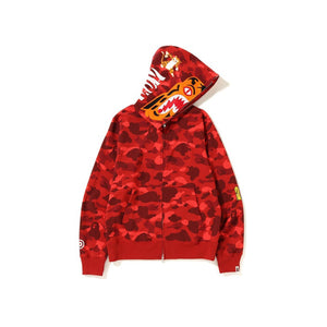 BAPE Color Camo Tiger Full Zip Hoodie Red, Clothing- re:store-melbourne-Bape