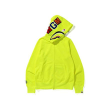 Load image into Gallery viewer, BAPE Neon Shark Full Zip Hoodie Yellow, Clothing- re:store-melbourne-Bape
