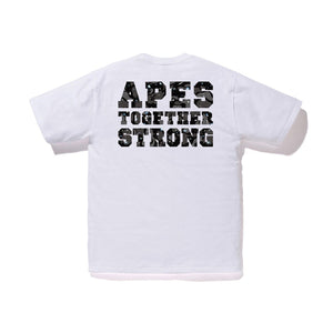 BAPE Space Camo College ATS Glow in the Dark Tee White, Clothing- re:store-melbourne-Bape