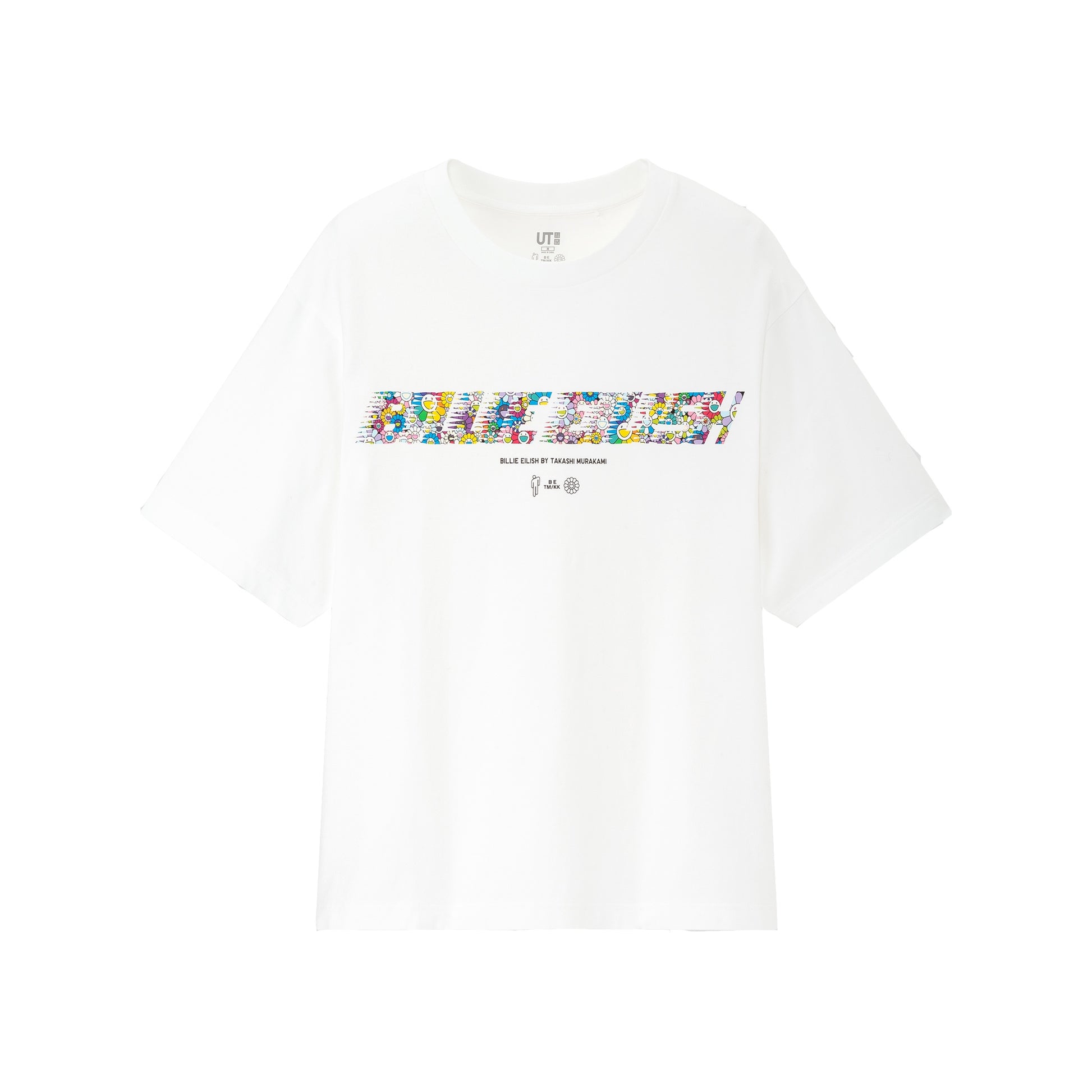 Billie Eilish x Uniqlo Big Logo Tee White WOMEN, Clothing- re:store-melbourne-Billie Eillish x Uniqlo