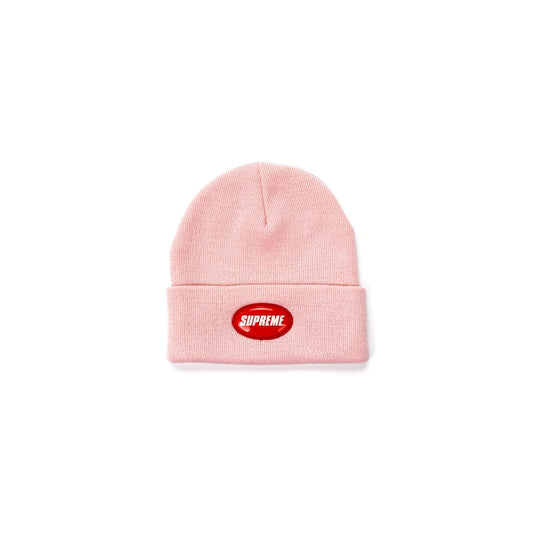 Supreme Pink Button Beanie, Accessories- dollarflexclub