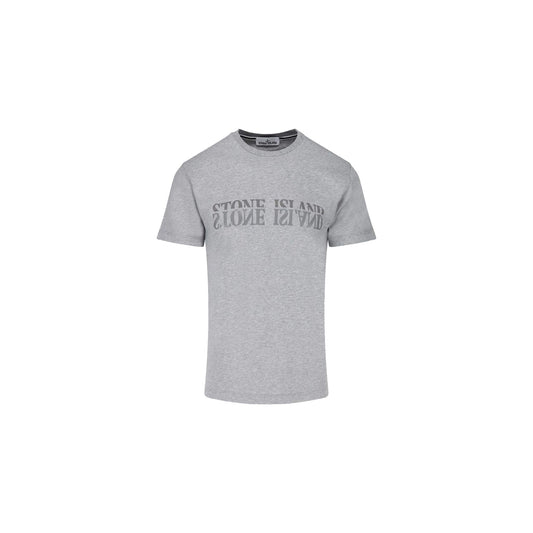 Stone Island Reflective Tee -Grey, Clothing- dollarflexclub