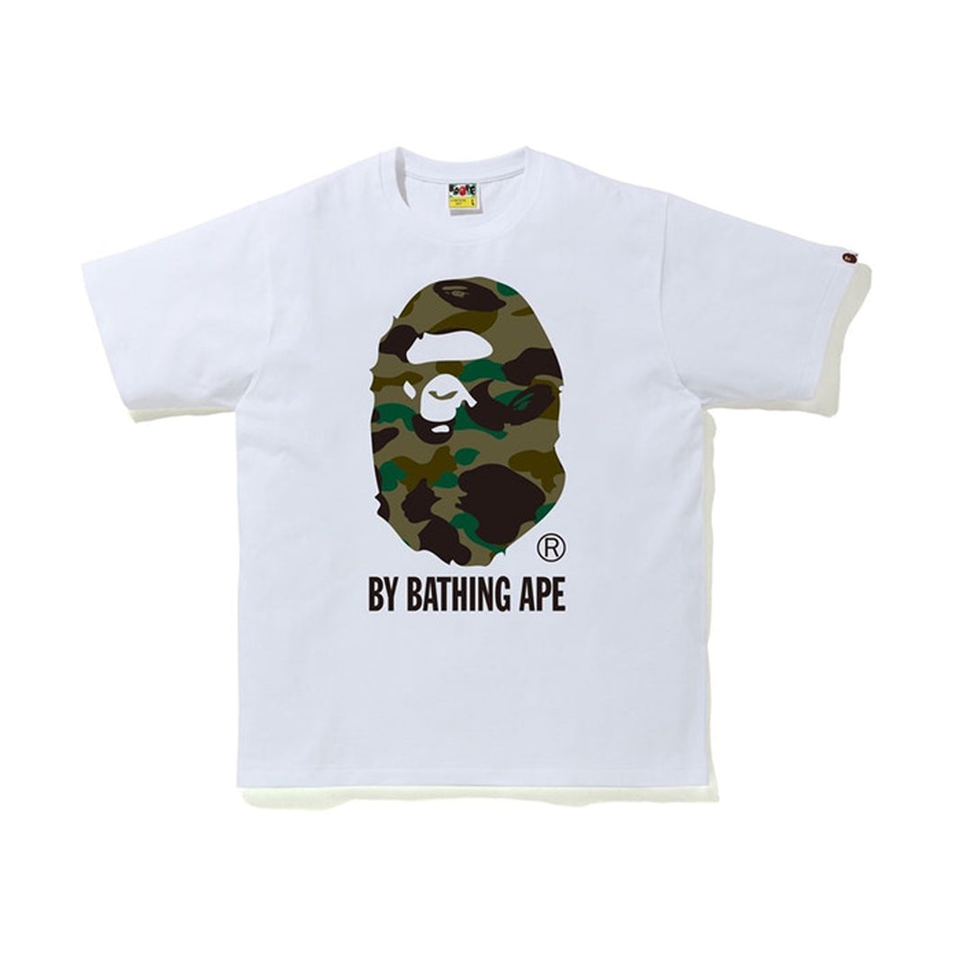 BAPE 1st Camo By Bathing Ape Tee White/Green, Clothing- re:store-melbourne-Bape