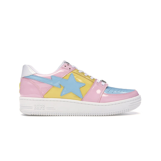 A Bathing Ape Bapesta Tri-Color Pink (Box damaged), Shoe- dollarflexclub