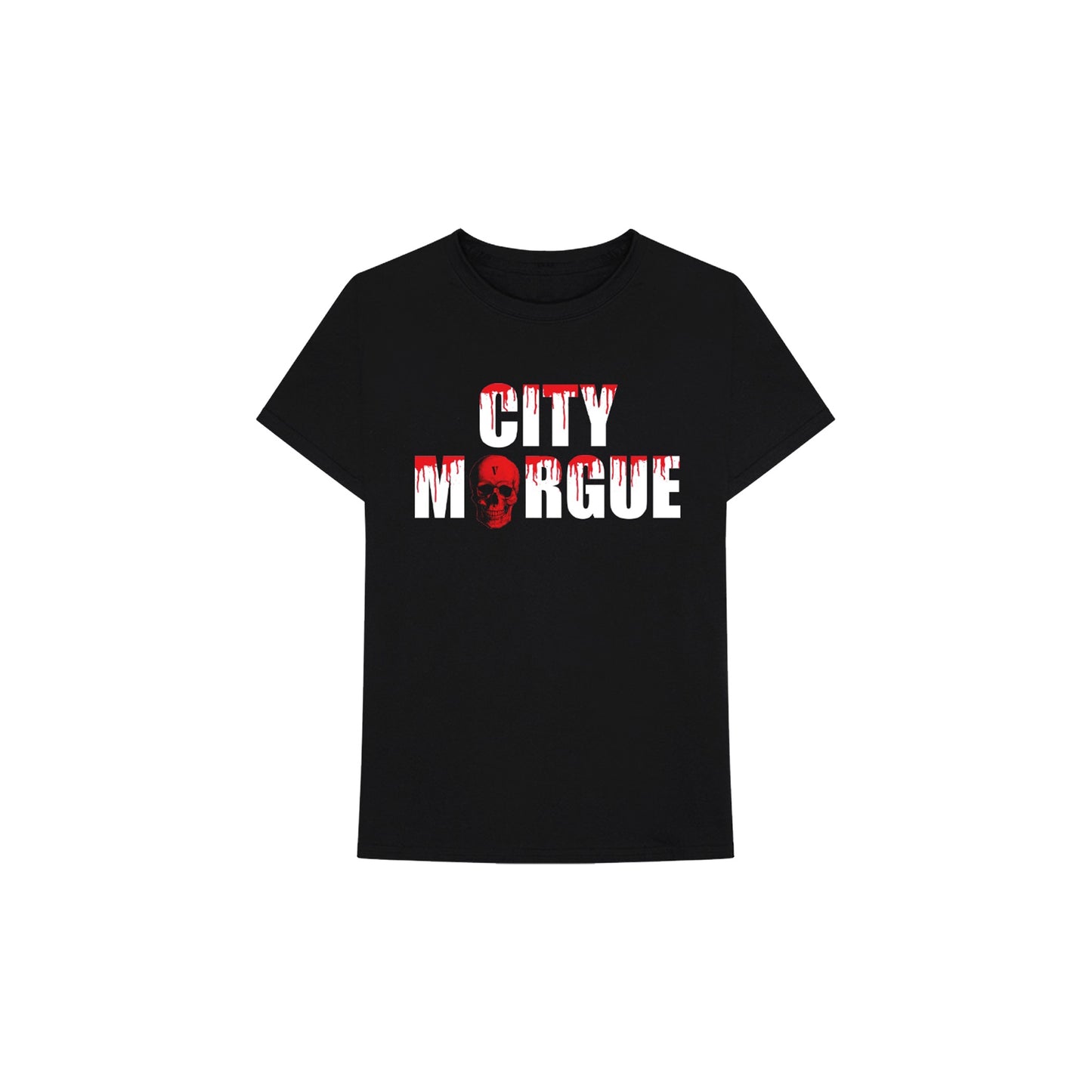 Vlone x City Morgue Drip Tee I (Black), Clothing- dollarflexclub