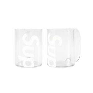 Supreme Heller Mugs (Set of 2) Clear, Collectibles- re:store-melbourne-Supreme