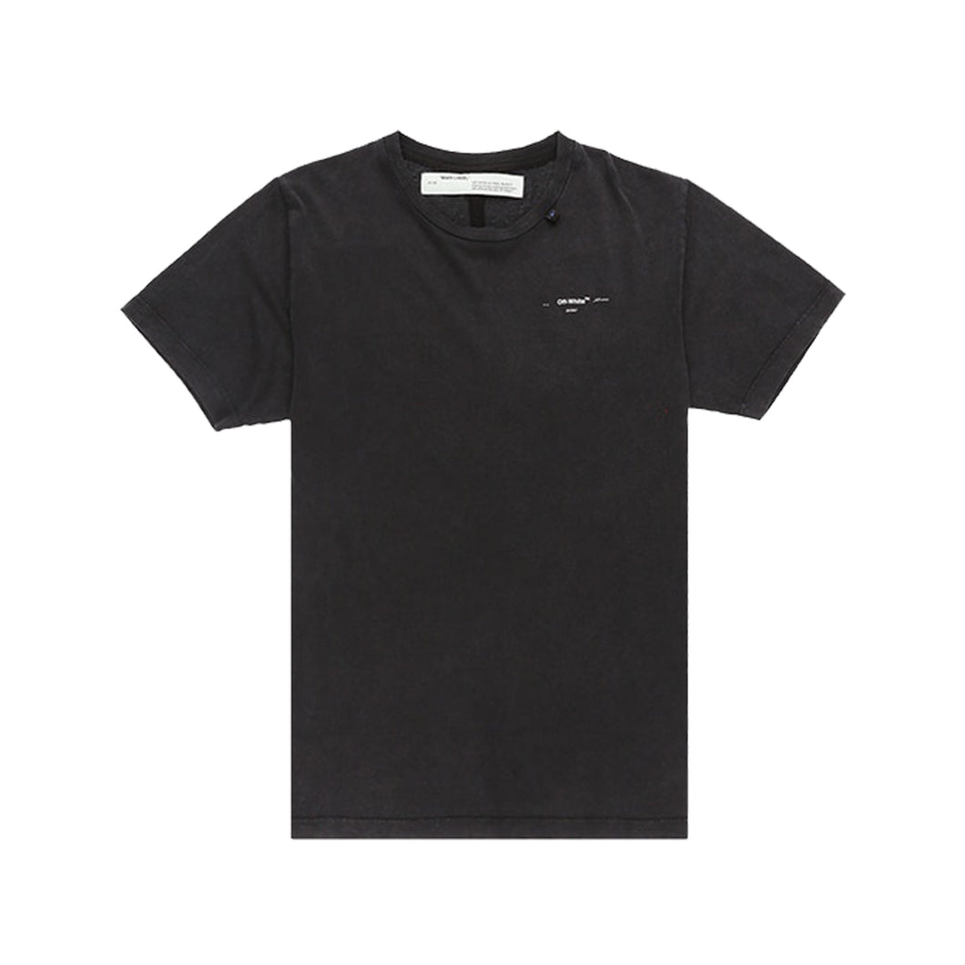 Off-White Abstract Arrows Embroidered T-Shirt -Black, Clothing- dollarflexclub