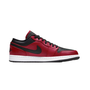 Jordan 1 Low Black Gym Red Pebbled (GS), Shoe- re:store-melbourne-Nike Jordan