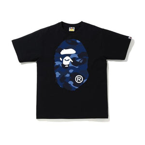BAPE Color Camo Big Ape Head T-Shirt (SS20) Black/Navy, Clothing- re:store-melbourne-Bape