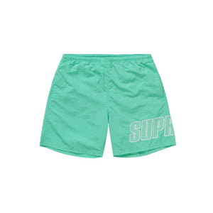 Supreme Logo Applique Water Shorts -Mint, Clothing- dollarflexclub