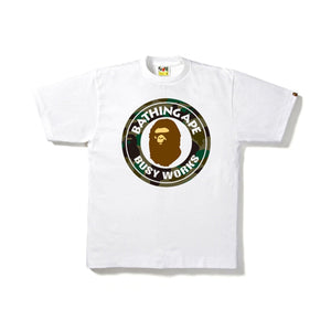 Bape ABC Busy Works Tee White/Green, Clothing- re:store-melbourne-Bape
