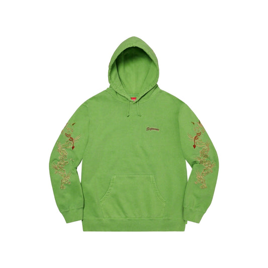 Supreme Dragon Overdyed Hooded Sweatshirt Lime, Clothing- re:store-melbourne-Supreme