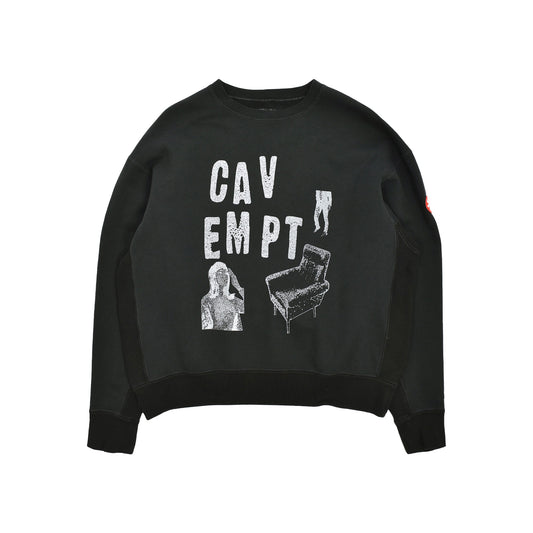 CAV EMPT - OVERDYE CHAIR CREW NECK, Clothing- re:store-melbourne-CAV EMPT