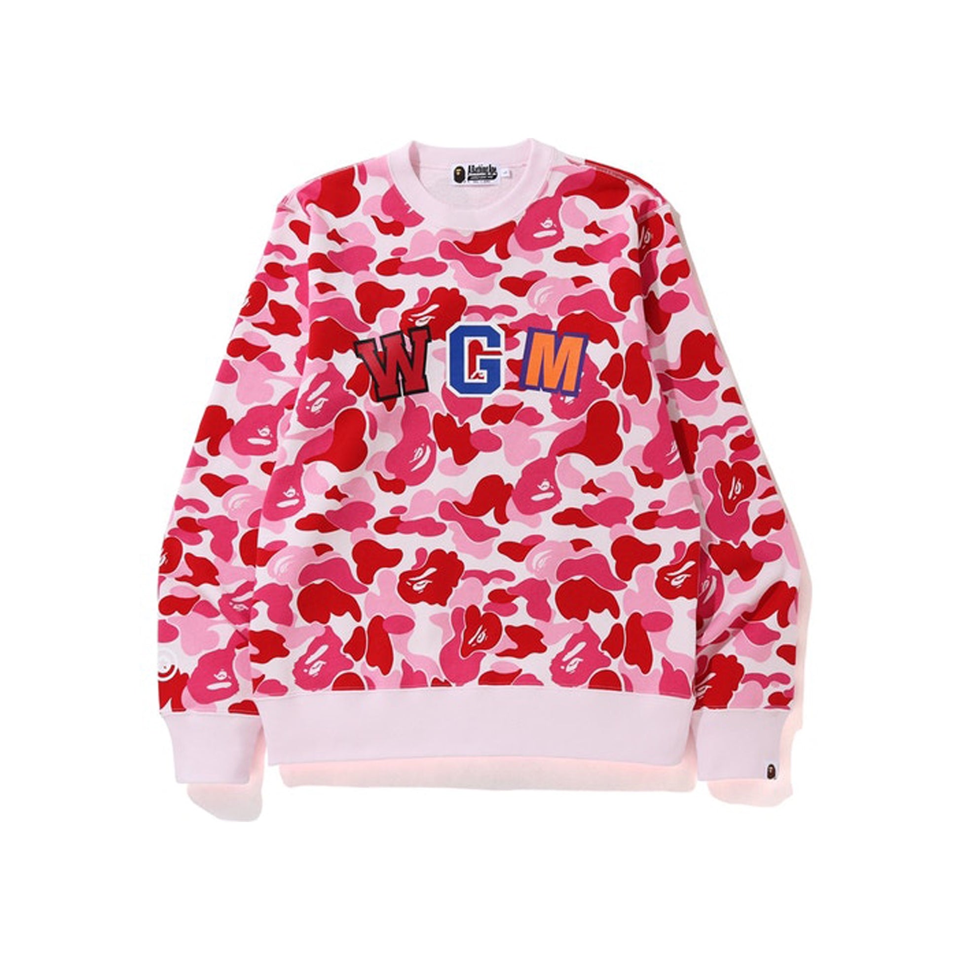 BAPE ABC Shark Crewneck Pink, Clothing- re:store-melbourne-Bape