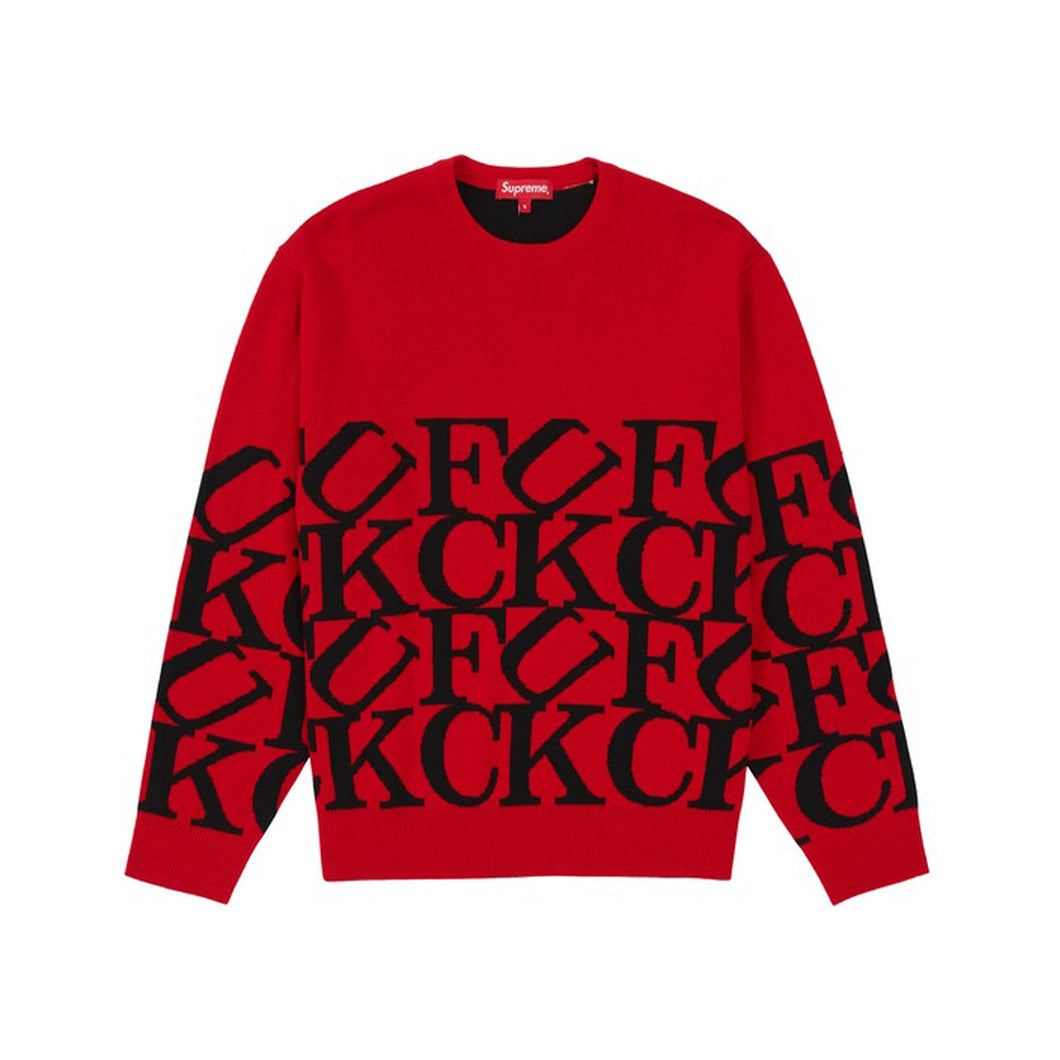 Supreme Fuck Sweater Red, Clothing- re:store-melbourne-Supreme