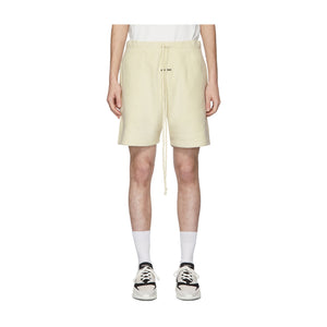 Fear of God Essentials Polar Fleece Sweat Shorts-Cream, Clothing- dollarflexclub