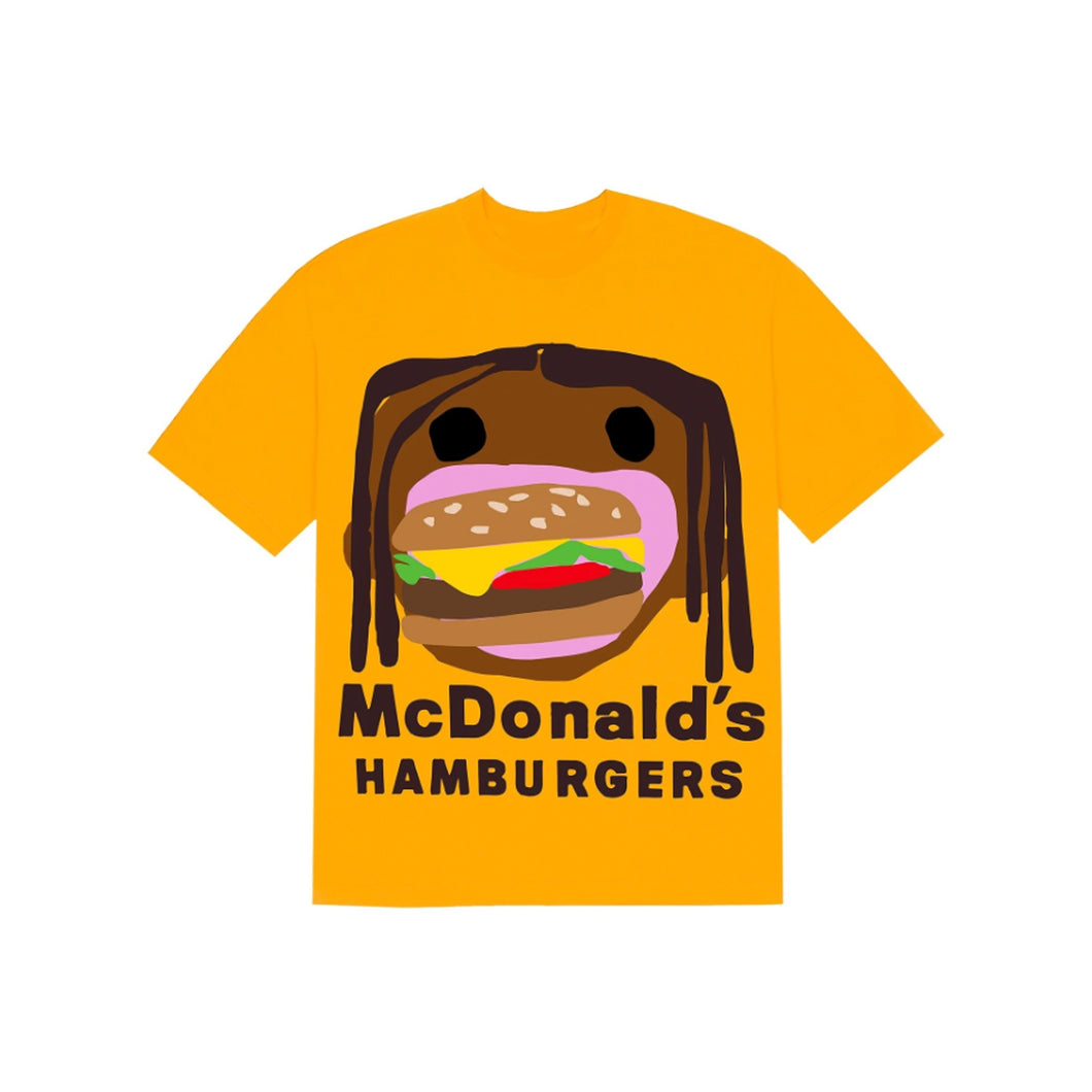 Travis Scott x CPFM 4 CJ Burger Mouth T-Shirt Gold, Clothing- re:store-melbourne-Travis Scott x CPFM