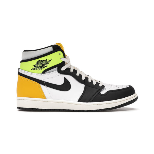 Jordan 1 Retro High White Black Volt University Gold, Shoe- re:store-melbourne-Nike Jordan