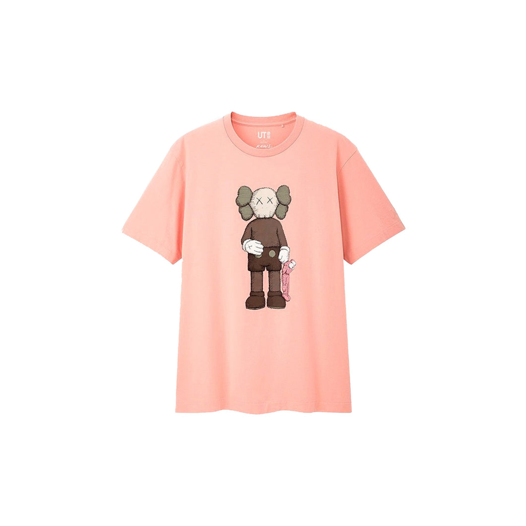 KAWS x Uniqlo Companion Tee Pink, Clothing- dollarflexclub