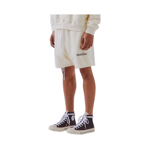 Fear of God Essentials Sweat Shorts-Cream, Clothing- dollarflexclub