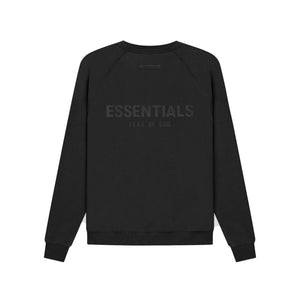Fear of God Essentials Pull-Over Crewneck Black/Stretch Limo SS21, Clothing- re:store-melbourne-Fear of God Essentials