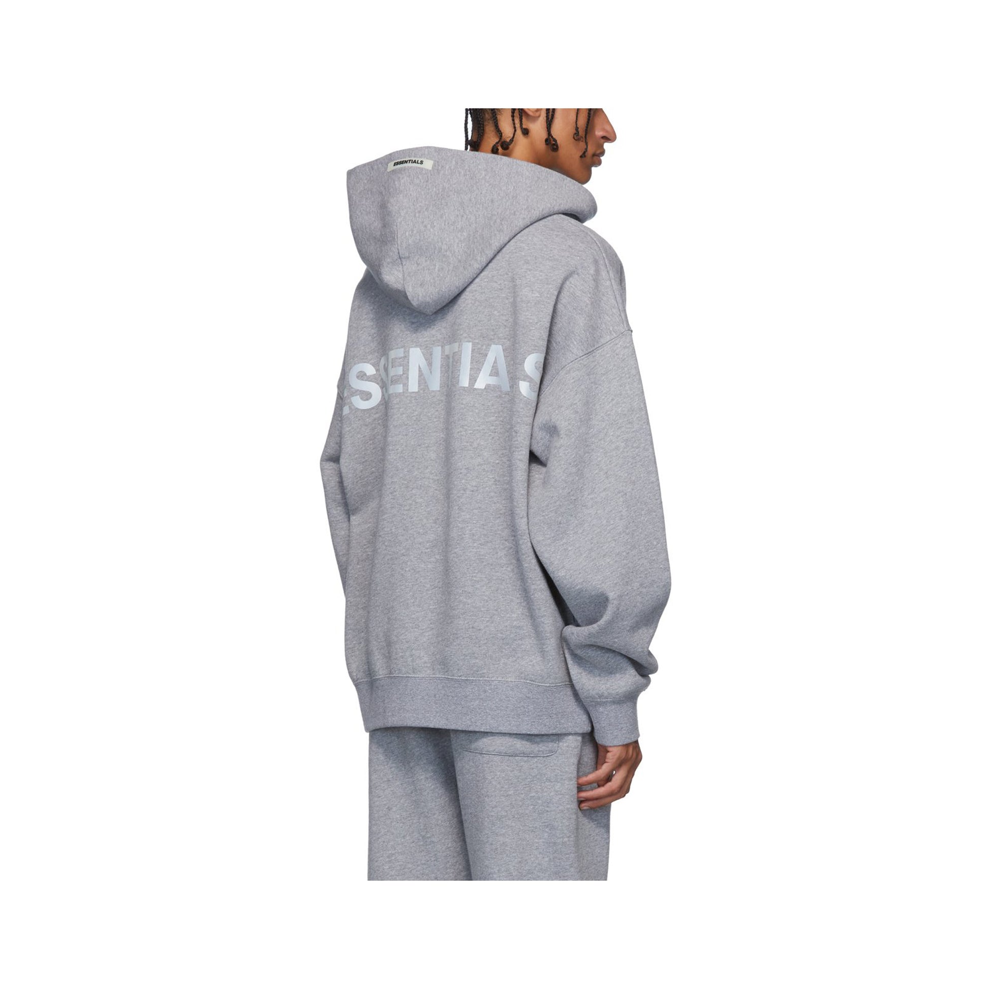 Fear of God Essentials Hoodie Reflective -Grey, Clothing- dollarflexclub