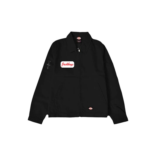 Travis Scott JACKBOYS Work Jacket Black, Clothing- dollarflexclub