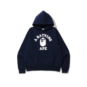 BAPE Relaxed Classic College Pullover Hoodie Navy, Clothing- re:store-melbourne-Bape