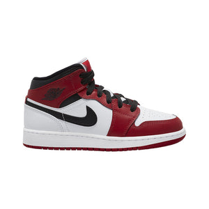 Jordan 1 Mid Chicago 2020 (GS) White Heel, Shoe- re:store-melbourne-Nike Jordan