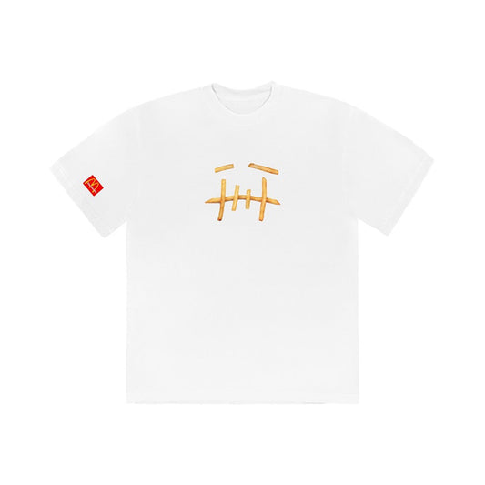 Travis Scott x McDonald's Fry T-Shirt White, Clothing- re:store-melbourne-Travis Scott