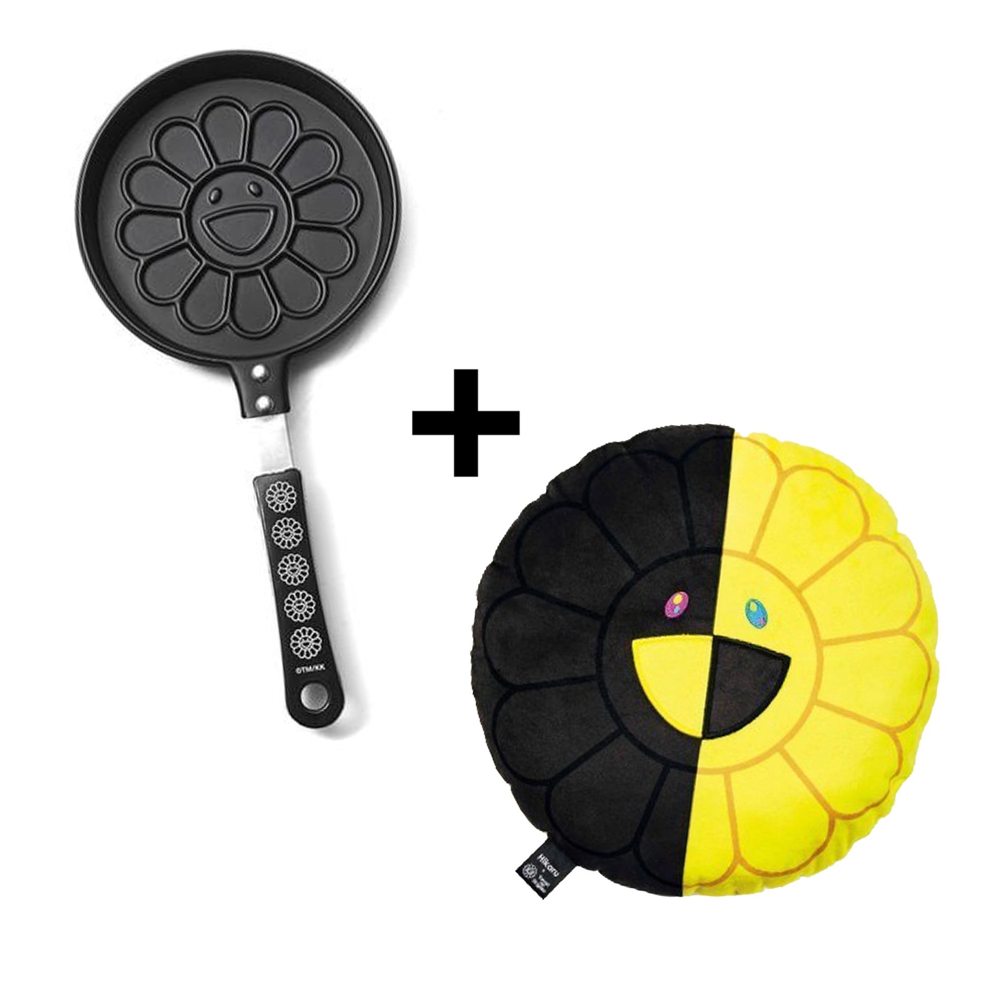 Takashi Murakami x Smart Magazine Pancake Maker +30 cm Flower Cushion Combo, Collectibles- re:store-melbourne-Murakami