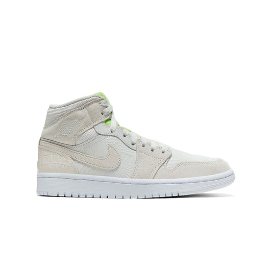 Jordan 1 Mid Vast Grey Green Ghost (W), Shoe- dollarflexclub