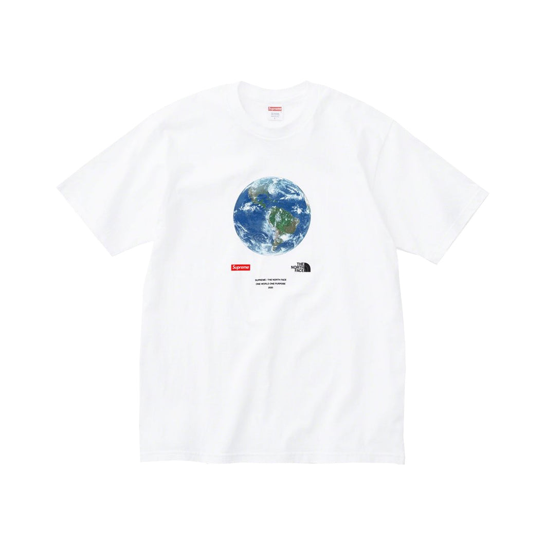 Supreme The North Face One World Tee White, Clothing- re:store-melbourne-Supreme