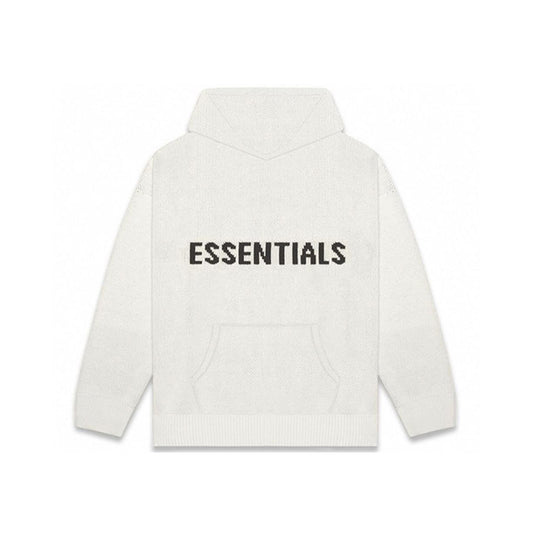 Fear of God Essentials Knit Hoodie Oatmeal, Clothing- re:store-melbourne-Fear of God Essentials