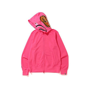 BAPE Neon Shark Full Zip Hoodie Pink, Clothing- re:store-melbourne-Bape