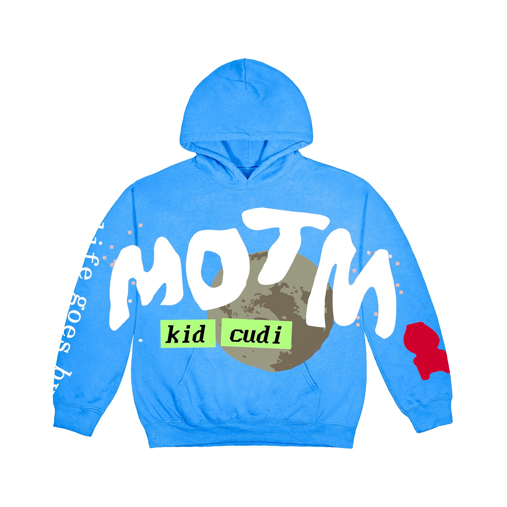 Kid Cudi CPFM For MOTM III Life Goes By Hoodie Blue, Clothing- re:store-melbourne-Kid Cudi x CPFM