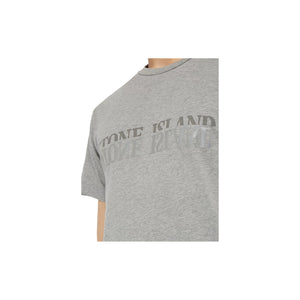 Stone Island Reflective Tee -Grey, Clothing- dollarflexclub