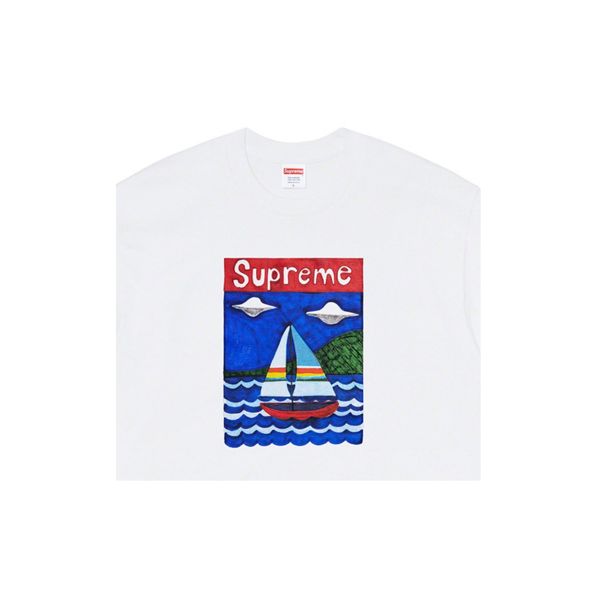 Supreme Sailboat Tee White, Clothing- re:store-melbourne-Supreme